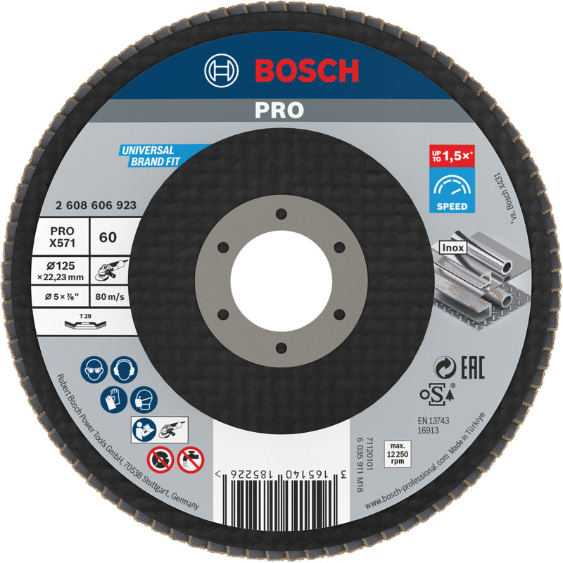 Bosch Flap Disc BfM,125mm,G60,1x