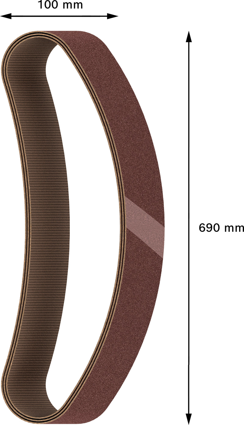 Cinta de lixa Bosch PRO X440, 100 x 690 mm, G100