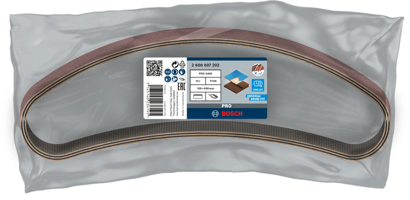 Cinta de lixa Bosch PRO X440, 100 x 690 mm, G100