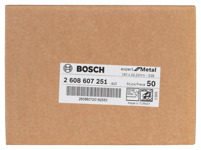 Disco de lixa de fibra Bosch EfM, 180 mm, G36, 1x