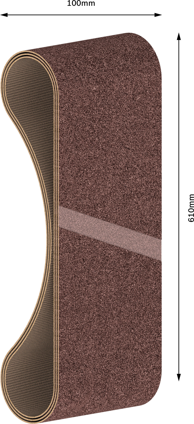 Cinta de lixa Bosch BfWP, 100x610mm, G120