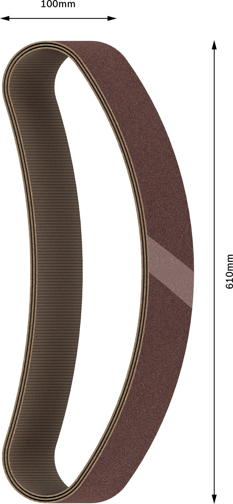 Cinta de lixa Bosch BfWP, 100x610mm, G120