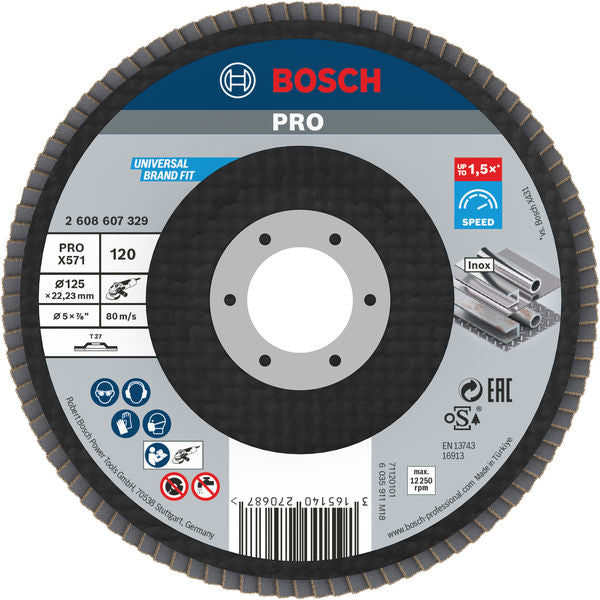 Bosch Flap Disc BfM,125mm,G120,1x