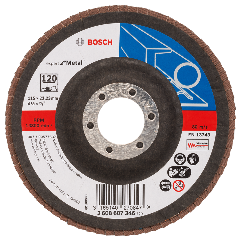 Disco de aba Bosch EfM, 115 mm, G120, 1x