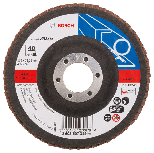 Bosch Flap Disc EfM,115mm,G40,1x