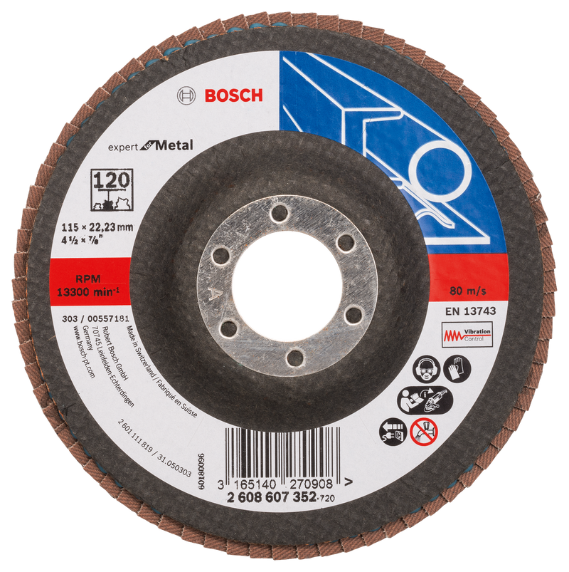 Disco de aba Bosch EfM, 115 mm, G120, 1x