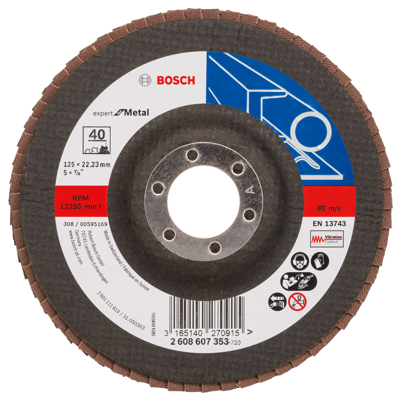 Bosch Flap Disc EfM,125mm,G40,1x