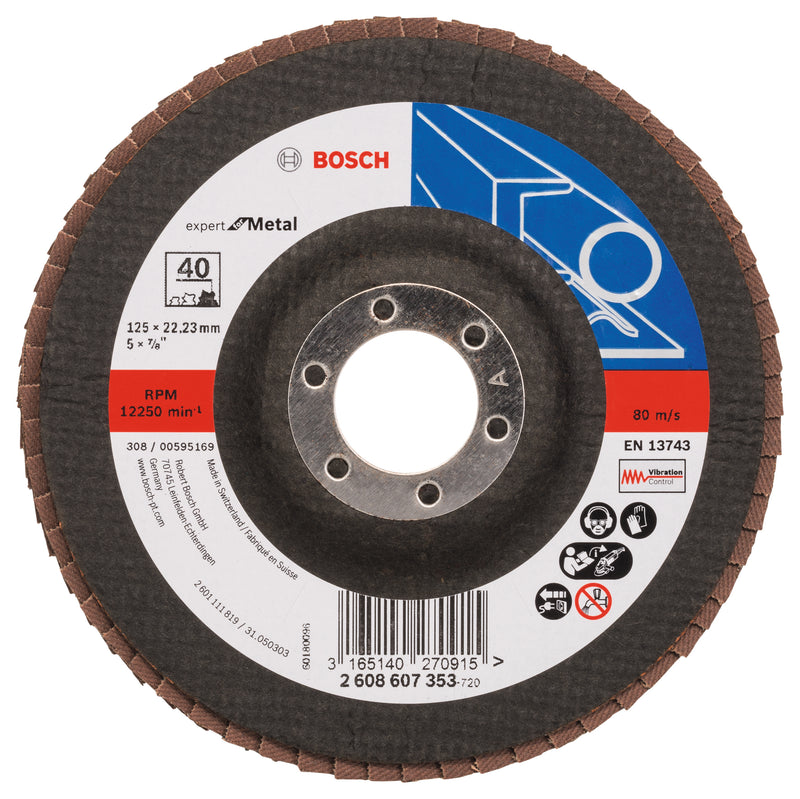 Bosch Flap Disc EfM,125mm,G40,1x
