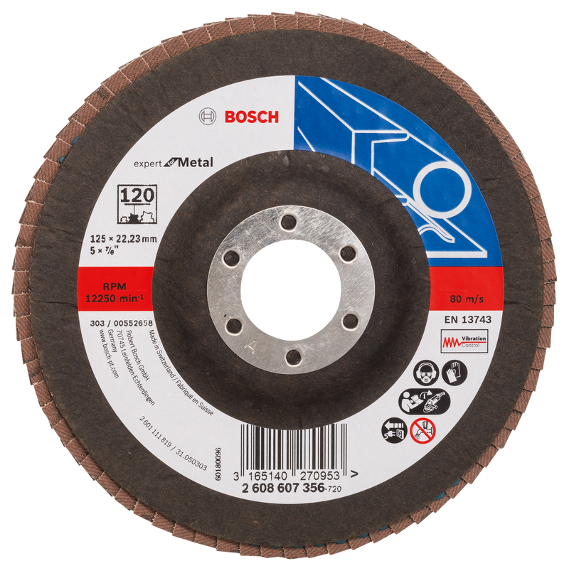 Bosch Flap Disc EfM,125mm,G120,1x