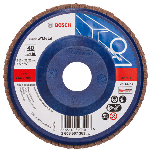 Bosch Flap Disc EfM,115mm,G40,1x