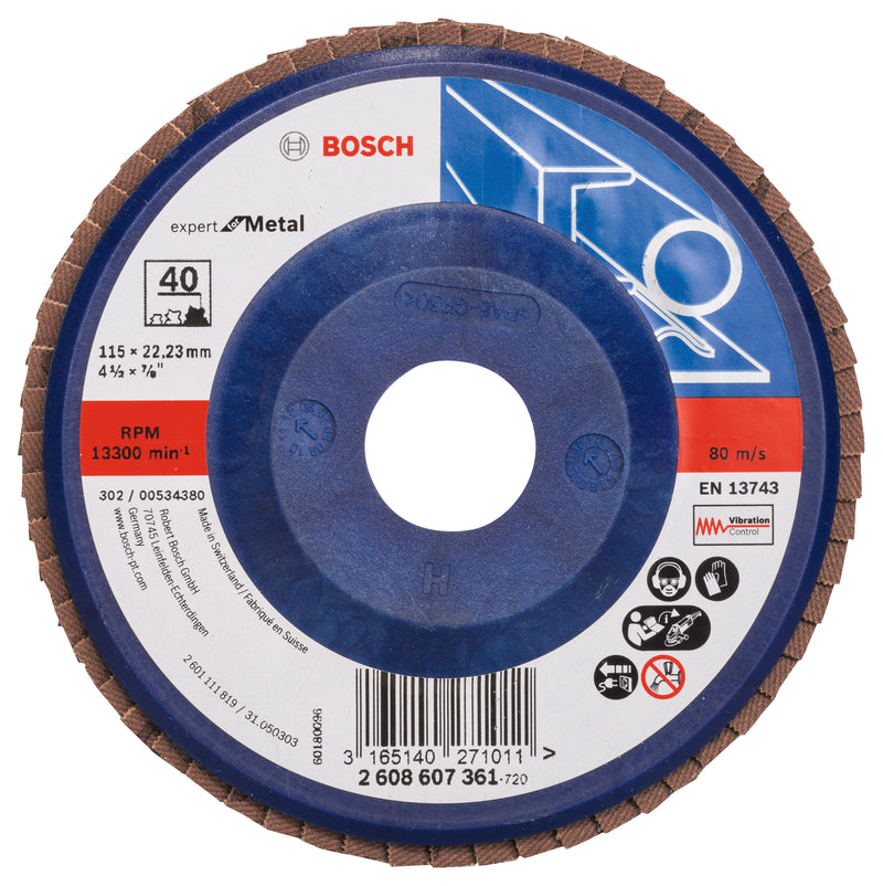 Bosch Flap Disc EfM,115mm,G40,1x