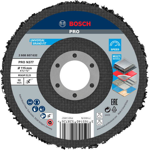 Bosch Cleaning disc 115mm,1x