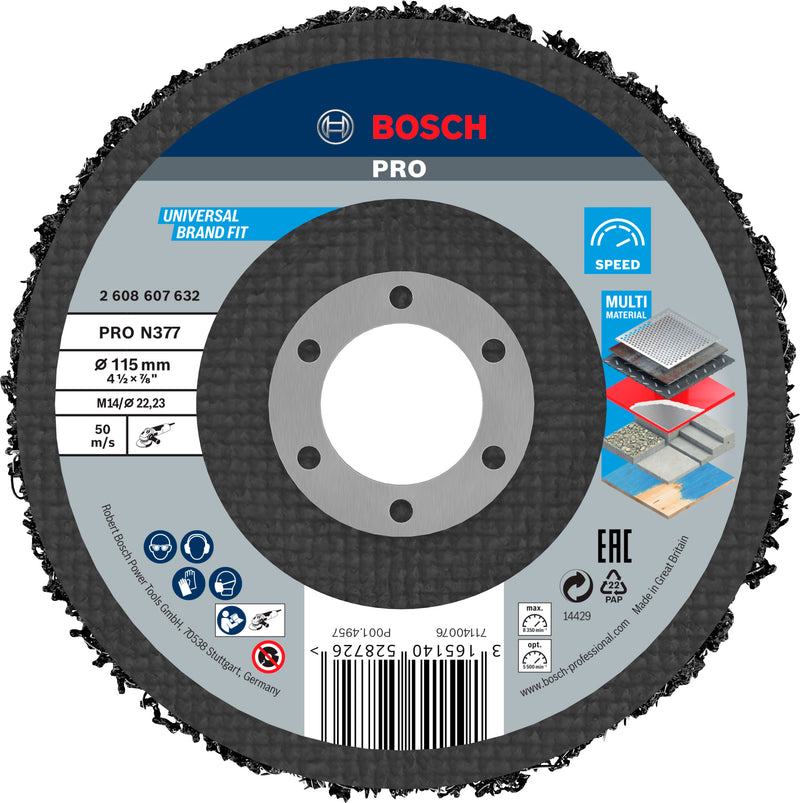 Bosch Cleaning disc 115mm,1x