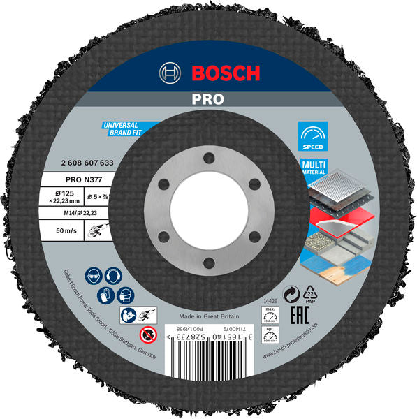 Disco de limpeza Bosch 125mm,1x