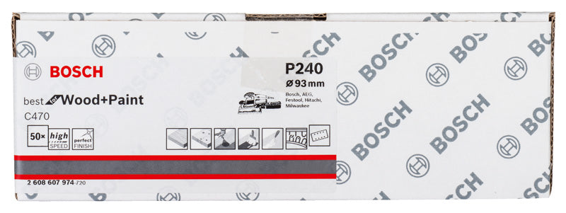 Bosch Sandpaper C470, 50-pack