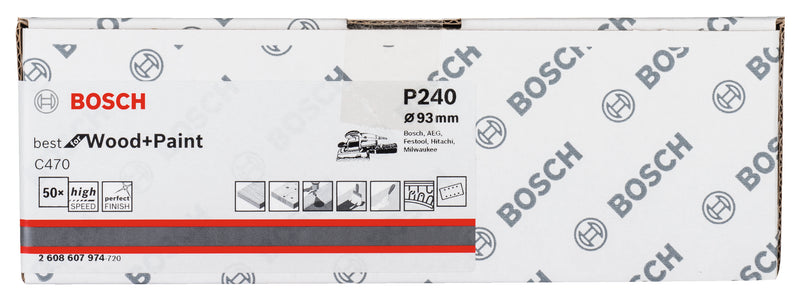 Bosch Sandpaper C470, 50-pack