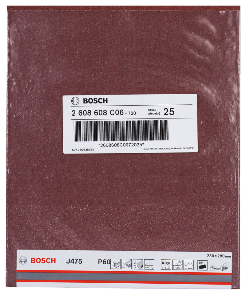Bosch Sanding Sheet BfM,230x280mm,G60,1x