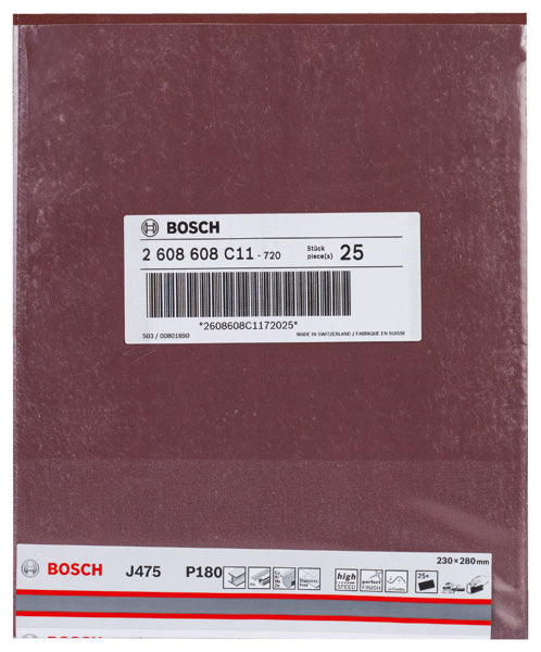Bosch Sanding Sheet BfM,230x280mm,G180