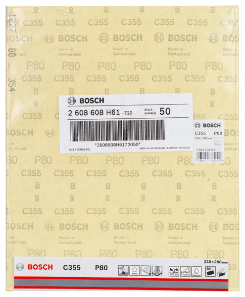 Bosch Sanding Sheet C355 . 230 x 280 mm, 80