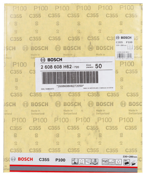 Bosch Sanding Sheet C355 . 230 x 280 mm, 100