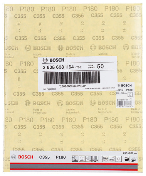 Bosch Sanding Sheet C355 . 230 x 280 mm, 180