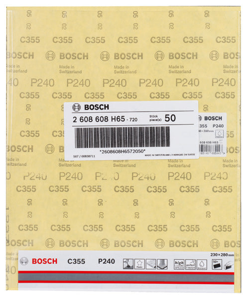 Bosch Sanding Sheet C355 . 230 x 280 mm, 240