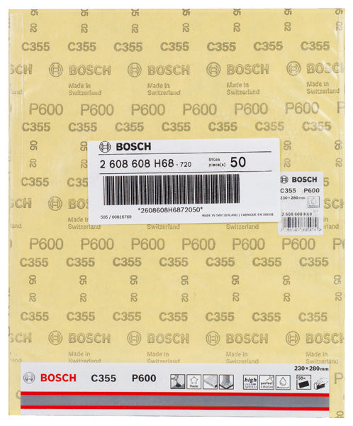 Bosch Sanding Sheet C355 . 230 x 280 mm, 600