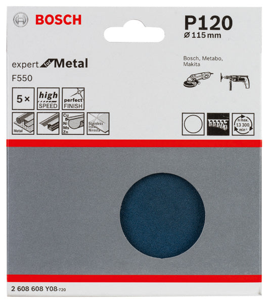 Bosch Sandpaper F550, 5-pack