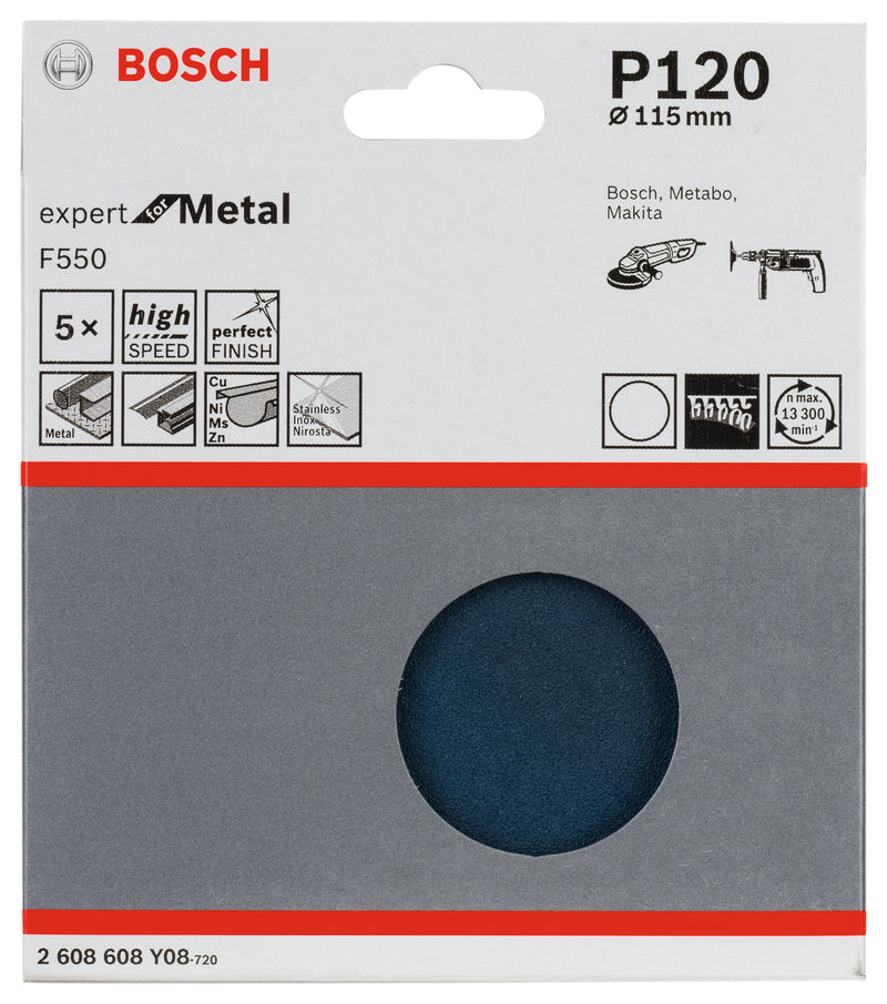 Bosch Sandpaper F550, 5-pack