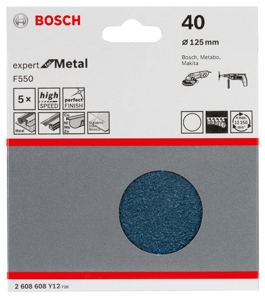 Bosch Sanding Sheet EfM,125mm,G40,5x