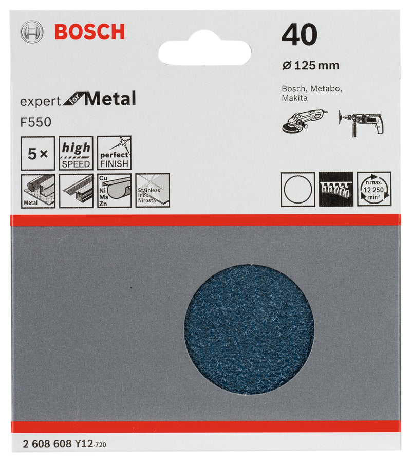 Bosch Sanding Sheet EfM,125mm,G40,5x