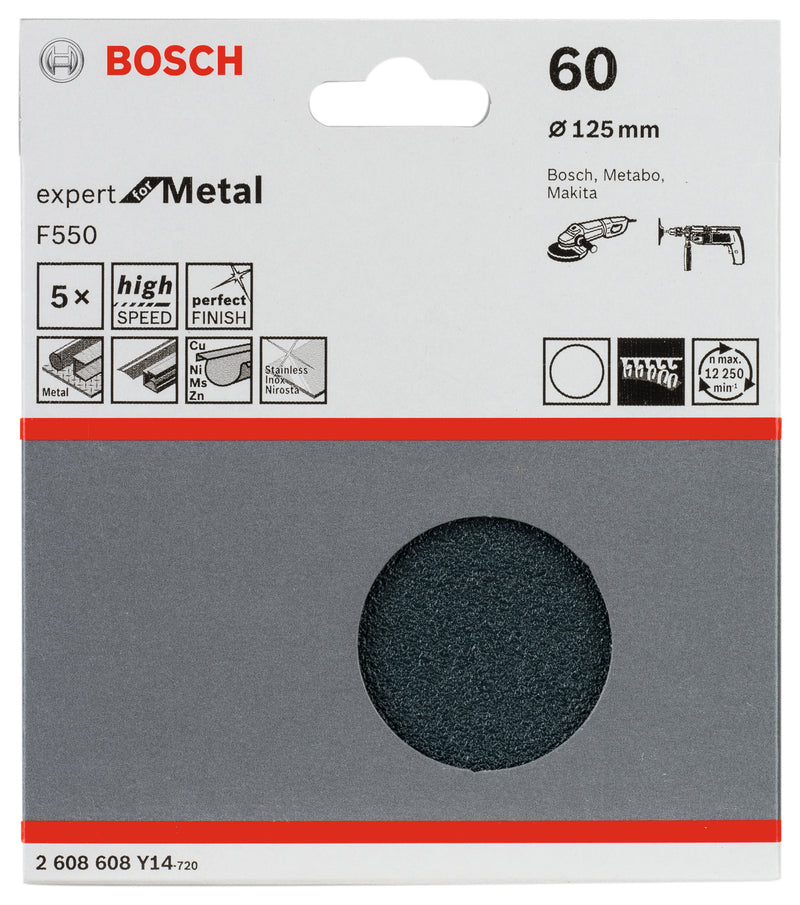 Bosch Sandpaper F550, 5-pack