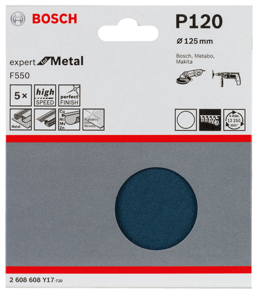 Bosch Sandpaper F550, 5-pack