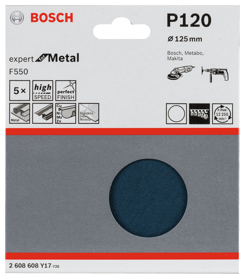 Bosch Sandpaper F550, 5-pack