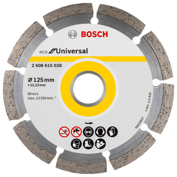 Bosch Accessories Diamond Cutting Discs (ECO For Universal Diamond Cutting Disc . 125x22.23x2.0x7)