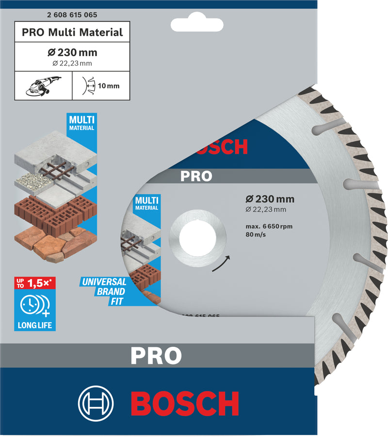 Bosch PROMultiMaterialDiamondDisc 230x22.23mm