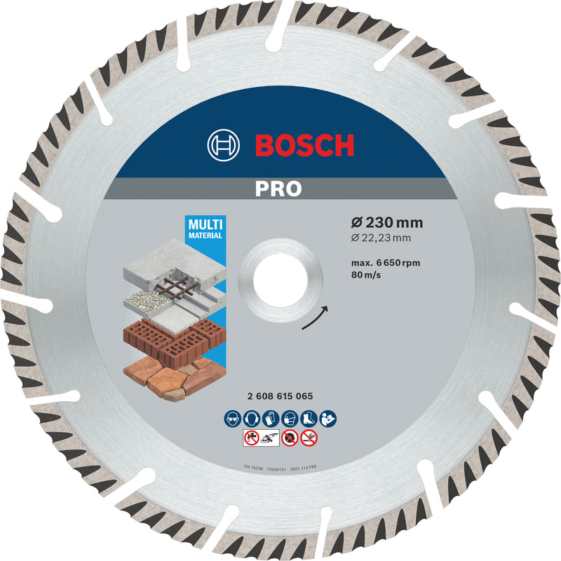 Bosch PROMultiMaterialDiamondDisc 230x22.23mm