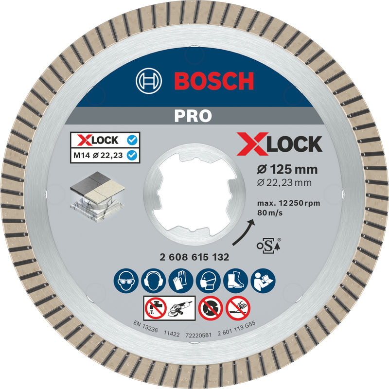 Hoja de corte de diamante Bosch X-Lock Ideal para Ce
