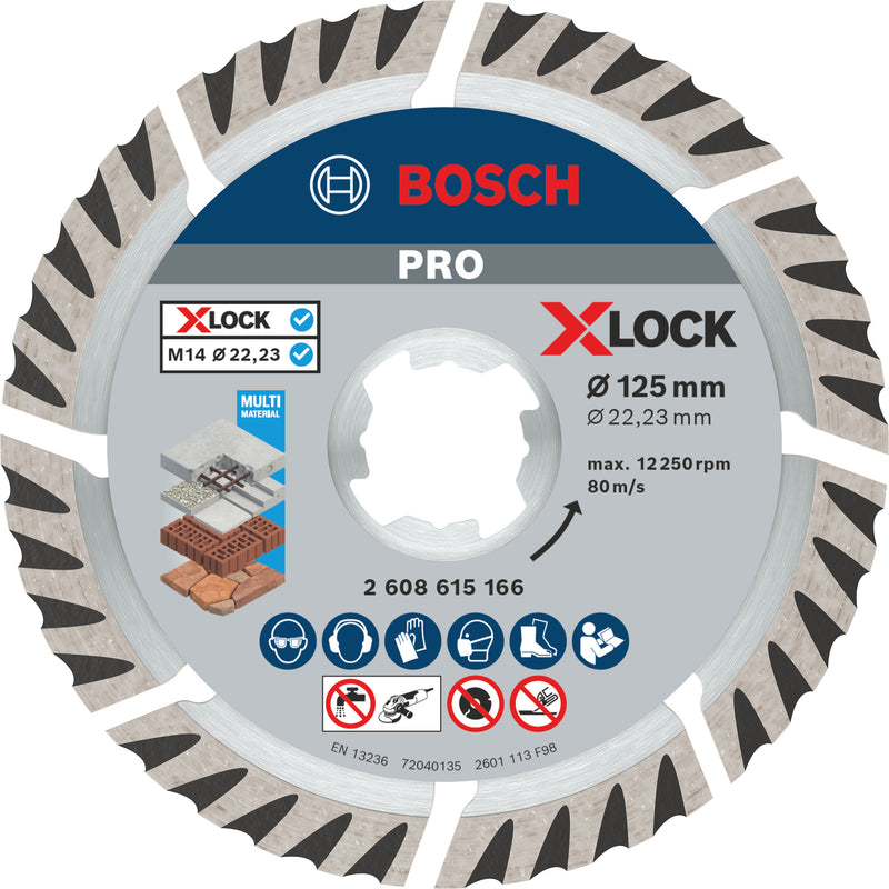 Hoja de corte de diamante Bosch X-Lock Standard fo
