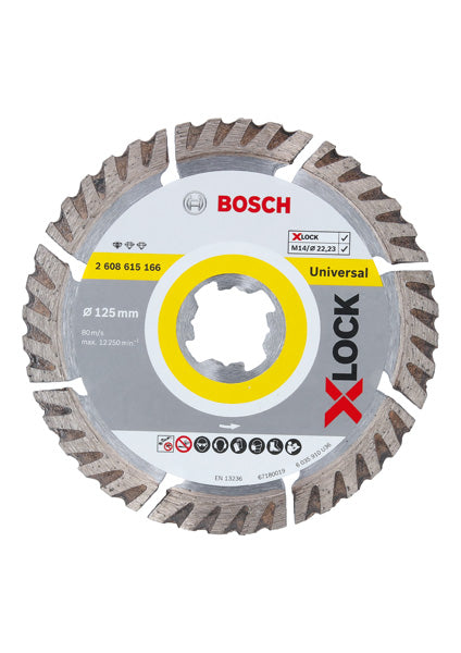 Bosch X-LOCK Estándar para Universal 125 x 22, 23 x 1, 6 x 10, 2 uds.
