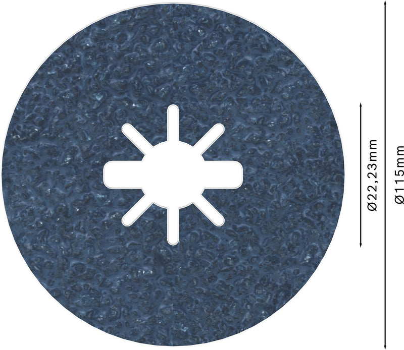 Disco de lixa de fibra Bosch BfM,115,G24,X-Lock