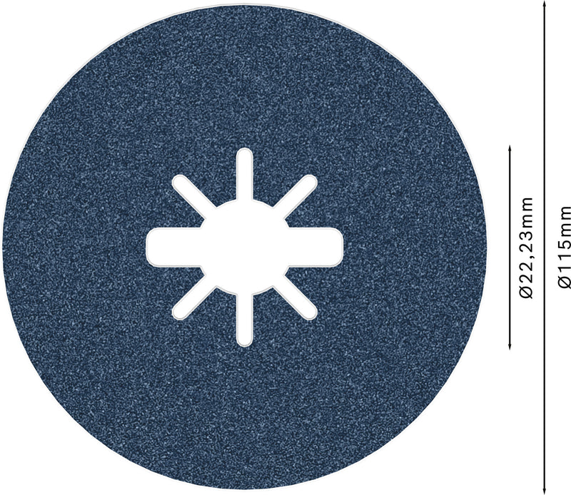 Bosch Fibre-Sanding Disc BfM,115,G100,X-Lock