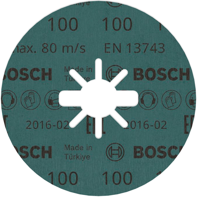 Bosch Fibre-Sanding Disc BfM,115,G100,X-Lock