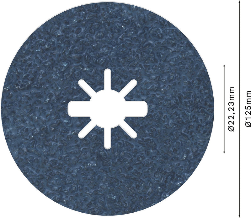 Disco de lixa de fibra Bosch BfM,125,G24,X-Lock