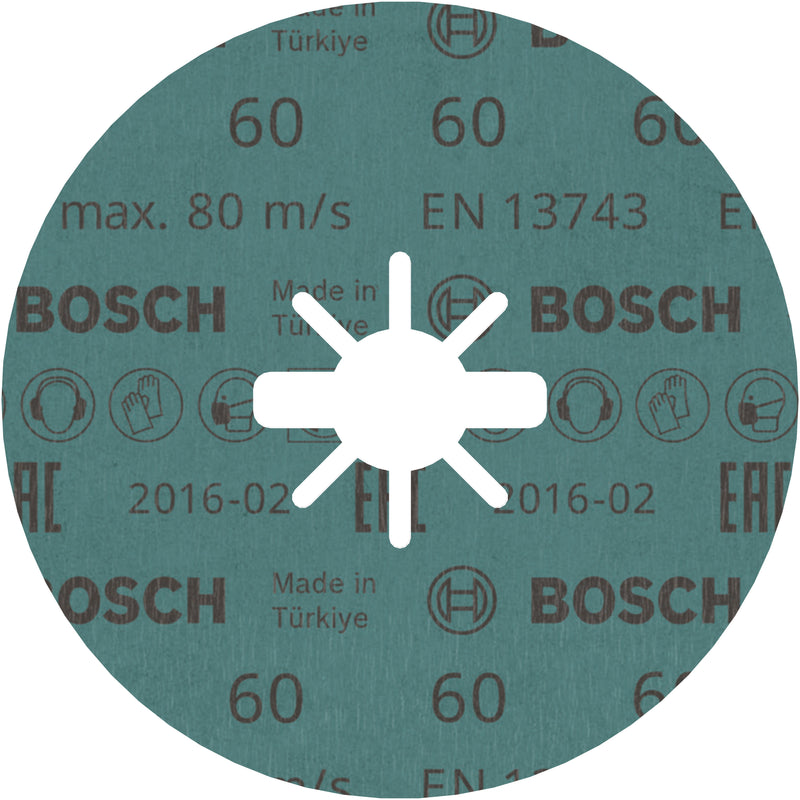 Disco de lixa de fibra Bosch BfM,125,G60,X-Lock