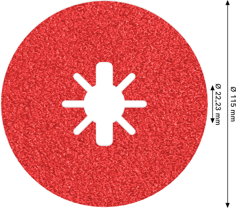 Bosch Fibre-Sanding Disc BfM+I,115,G36,X-Lock