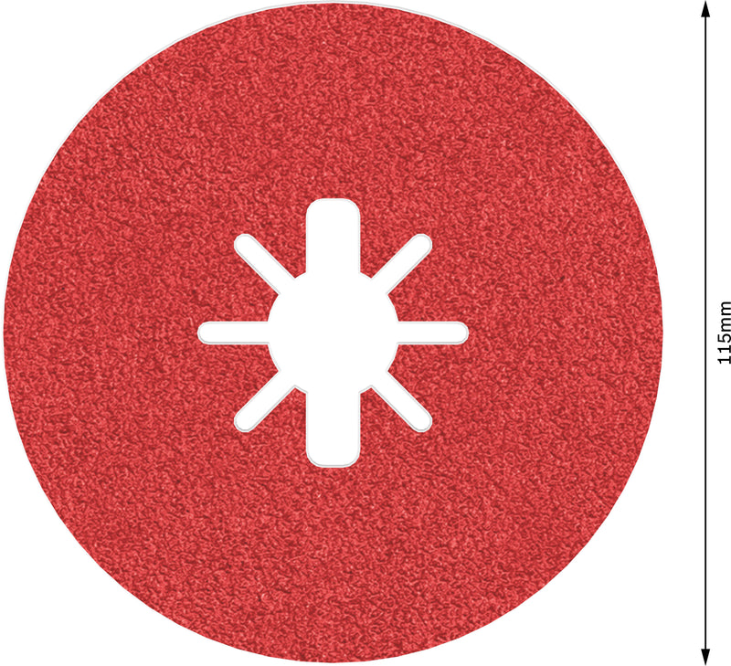Bosch Fibre-Sanding Disc BfM+I,115,G60,X-Lock