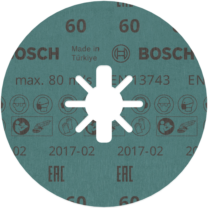 Disco de lixa de fibra Bosch BfM+I,125,G60,X-Lock