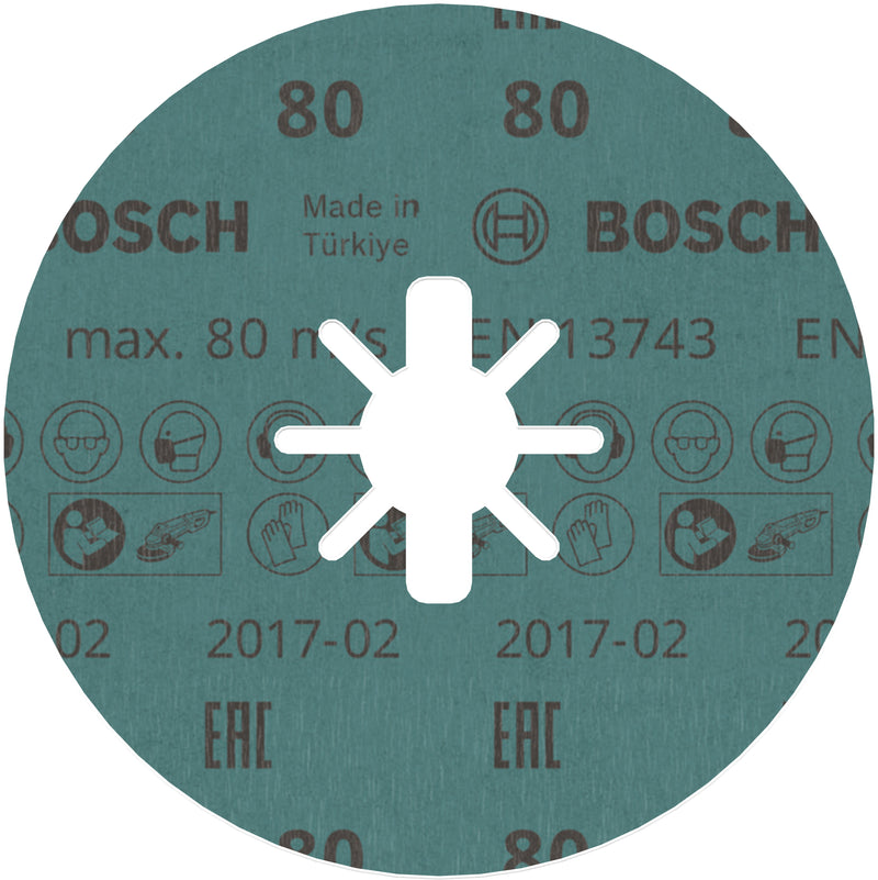 Disco de lixa de fibra Bosch BfM+I,125,G80,X-Lock