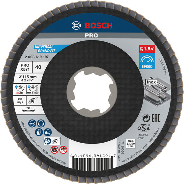 Disco de aba Bosch BfM,115,G40,X-Lock